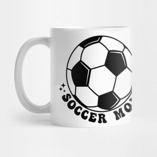 In My Soccer Mom Era Retro Groovy Soccer Mama Sports Parent Mug